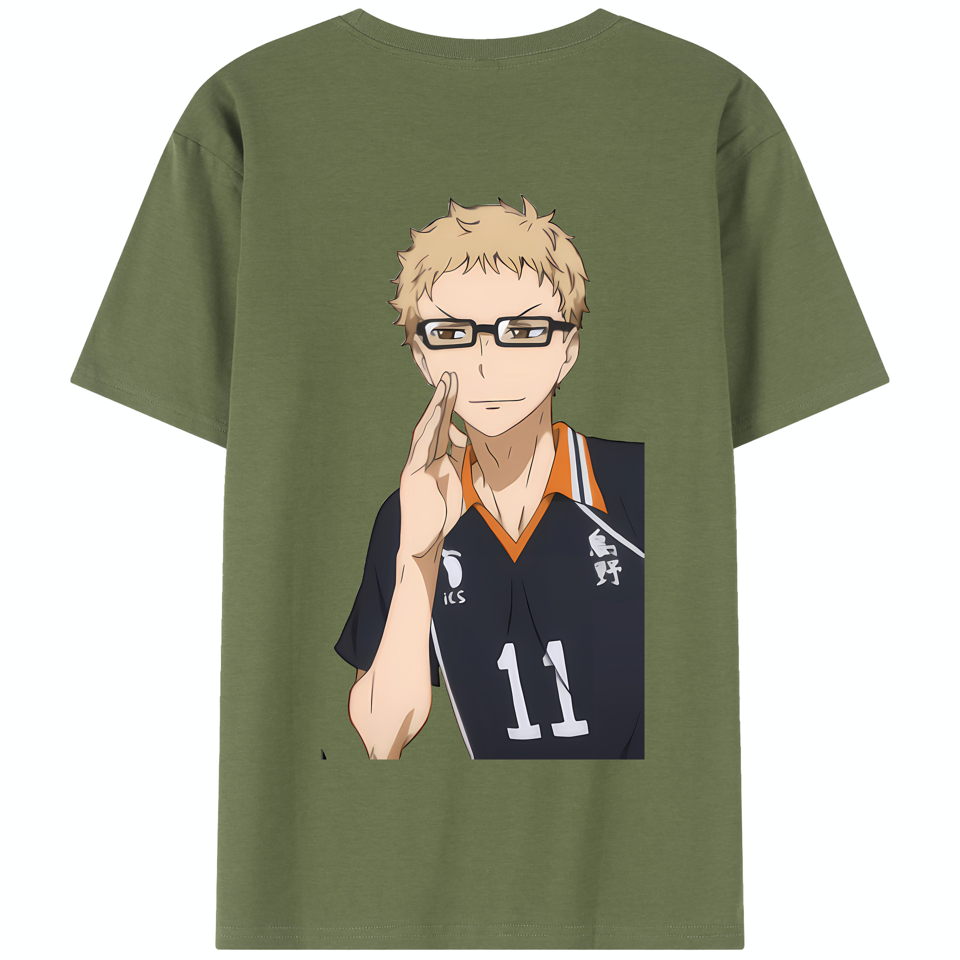 （画像用） ハイキュー!! Haikyu!! 綿100％半袖Tシャツ（背面プリント）